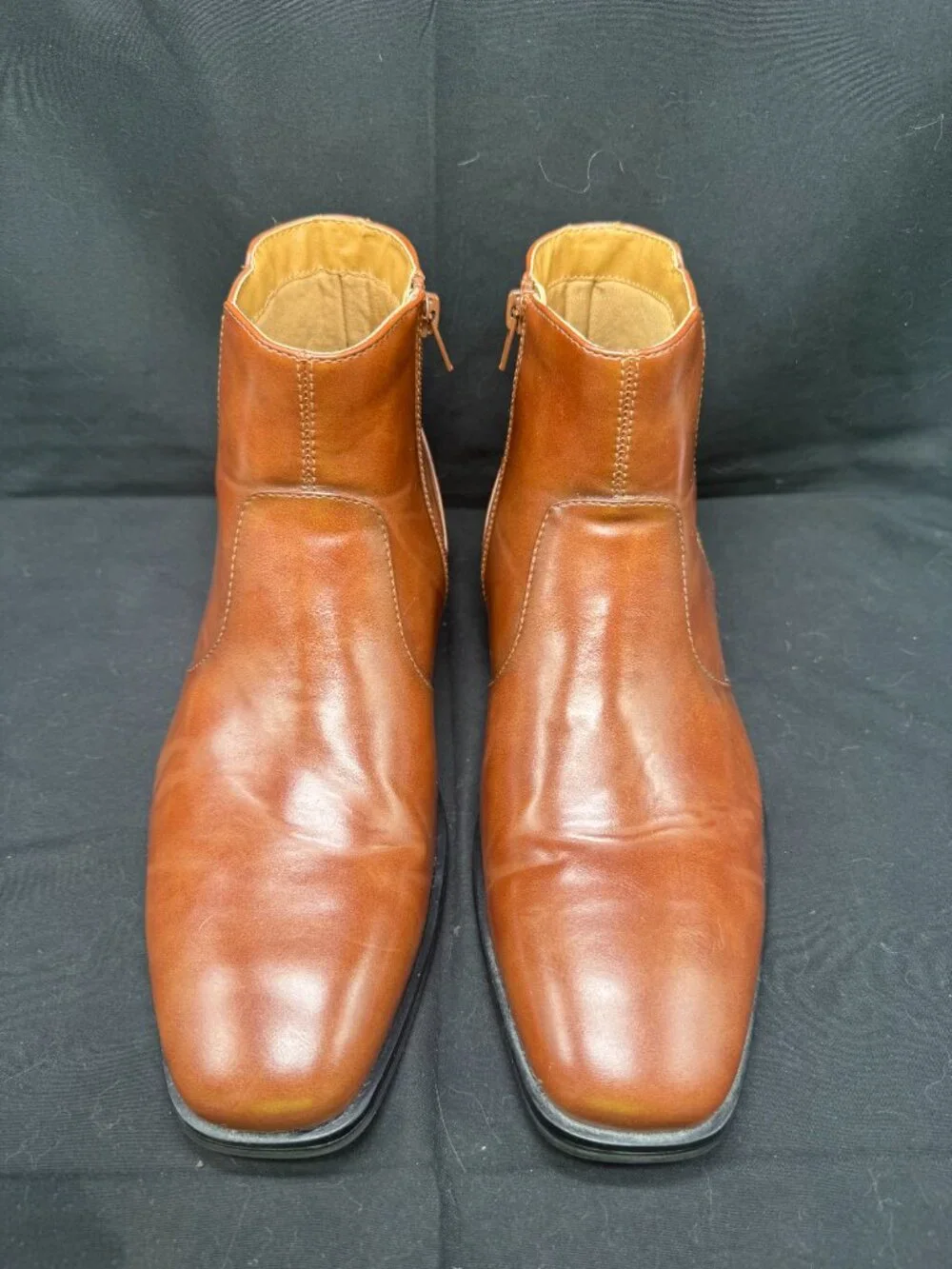 Vintage Brown Alfani Men's Luxe Chelsea Side Zip Boots Size 8.5